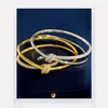حب سوار الذهب سوار الأظافر مصمم T Barkles for Women Mens Alloy Bulseras 18K Plated Gold Silver Rose Bracelets Diamond Braclets DHL