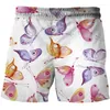 Shorts pour hommes 2023 été pour hommes/femmes dessin animé papillon impression 3D Style de rue plage maillots de bain décontractés hommes conseil