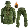 Giacche da caccia Equipaggiamento uniforme militare Russion Army Camouflage Tattico Russia Tuta invernale da esterno Abbigliamento da lavoro Pile caldo