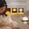 Lampenschirme Nachtlichter LED-Licht USB-Aufladung Wandlampe Fernbedienung Lampen Baby Kindergeschenk Laterne Schlafzimmer Nachttisch Z230809