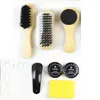 Shoe Parts Accessories Pro Shoes Care Kit Portable For Boots Sneakers Cleaning Set Polish Brush Shine Polishing Tool Leather Brushes 230804