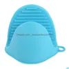 Oven Mitts Microwave Anti- Sile Heat Resistant Gloves Take Clamp Bowl Clips Thicken Kitchen Baking Tools Drop Delivery Home Garden Din Dhefb