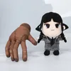 Anime Peripheral Stuffed Plush Animals Toy Dark Wednesday Adams Pillow Doll Children's Playmate Home Decoration Boys Girls 25cm DHL