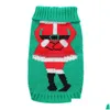 犬のアパレルペットセーター猫衣類小さな服のクリスマスドッグコートハロウィーンウォームジャケット編みコスチュームドロップデリバリーDH9VK