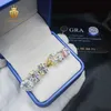 Blingdiam Gioielli Prezzo di fabbrica Orecchini a taglio ovale Orecchini in argento sterling 925 con diamante singolo Vvs Moissanite per le donne