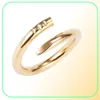 Anillos de diseño Anillo de amor Banda DiamondPave Anillo de bodas Plata Mujeres Hombres Joyería de lujo Titanio Acero Chapado en oro Nunca Fad1322419