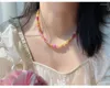 Chains 1Pc Women Fashion Necklace Handmade Y2K Japanese Style Beaded European American Colored Artificial Crystal Jewelry