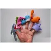 Fyllda plyschdjur Finger Puppet Ocean Toy For Kid Tell Story Props Söta tecknad hackar Sköldpaddor Tidig utbildning Förälder Kids Inter DHL1E