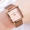 Oglądaj damski biznes swobodny zegarki Wysokiej jakości designerski luksusowy kwarcowy wodoodporny kwadratowy talerz 31 mm zegarki Montre de lukse prezenty