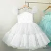 Kız elbiseler yaz güzel kızlar elbise doğum günü partisi cemaat töreni prenses elbise ince çocuklar balo elbisesi zarif elbise boyutu 4-10t