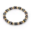 Strand Cool Magnetic Armband Alloy Hematite Stone Therapy for Health Care Bangle Unise K3KF