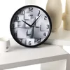 Zegary ścienne Combasil trójwymiarowy inteligentny zegar radiowy kreatywny salon sypialnia ciche automatyczne śledzenie czasu.