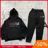 Männer Trainingsanzüge Männer Frauen Farbe Beflockung Hoodie Sweatshirt Anzug Trapstar Fleece Set Hoody Kleidung Schweiß Trapstar 2023s