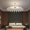 Żyrandole minimalistyczne LED Black White Home Home Hal wiszące oświetlenie sufitowe Living Jadal Walni Wiselant Luster