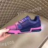 New Hot Luxurys Designer Sneakers Classic Men Trainer أحذية غير رسمية من منصة منصة الجينز أحذية مطاطية قماش حذاء رياضي RD0632