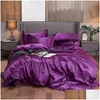 Bedding Sets Home Textile Set With Duvet Er Bed Sheet Pillowcase Luxury King Queen Twin Size Summer Cool Quilt 201127 Drop Delivery Dhcvc