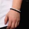 Strand 6MM Natuursteen Kralen Armband Voor Vrouwen Mannen Multicolor Quartzs Agaat Vulkanische Tijgeroog Stretch Armbanden Handgemaakte sieraden