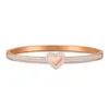 TFF – Bracelet en diamant d'amour, marque originale, mode, luxe, léger, ne se décolore pas, or, cœur de pêche, personnalisé, Simple, vêtements à main