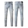 Cyklist amari amirl jean amirlies am amis pants imiri amiiri 2024 byxor ny ankomst män hål lyx designer coolguy denim lila jeans man clo 92qf