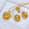 Bröllopsmycken set shamty Sudan Nigeria Eritrea Kenya Set Pure Gold Color African Habesha Style Romantic A30021 230804