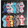 Party Favor Neoprene Keychain Sports Baseball Flowers Print Lipstick Holder Wrap Chapstick Lip er Gift 63 Styles Drop Delivery Home GA DHBFT