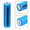 Batterie 1Pc Batteria 3000Mah 3.7V Brc Li-Ion Ricaricabile Per Torcia Add1Pc Caricatore Intelligente Drop Delivery Elettronica Dhrns