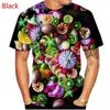 Męskie koszule 2023 Fashion Fruit 3D Printed i damskie letnie koszulka z krótkim rękawem TOP T-shirt