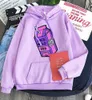 Hoodies tråd Sweatshirt Juice WRLD Tryck Trap Rap Rainbow Fault Juice World Overdimased Women Winter Hoodies Y0804