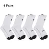 Sports Socks 4Pairslot MAAP Cycling Professional Outdoor Sport CottonNonslip Soccer Runing Hiking Racing230814