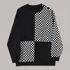 Men's T Shirts Men Casual Shirt Checkerboard Patchwork O-neck Long Sleeve Pullover Streetwear Stylish Tee Tops 2023 Leisure Camisetas