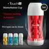 Masturbators Male Electric Masturbation Cup Vuxen Sex Orgasm Toy Onahole Masturbator vibrerande massager verklig vagina fitta för män 230804