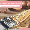 Baking Pastry Tools Pressing Hine Non-Slip Handle Kitchen Gadgets Spaetzle Makers Noodles Cut Knife Manual Section Shallot Cutter Ac Dhvqn