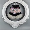 ropa para perros hecha a mano ropa para mascotas vestido gema flores abrigo de lana gatos caniche Maltese259p