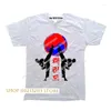 Herr t-skjortor 2023 kort ärm tee topp taekwondo yinyang korea kampsport t-shirt för män tees streetwear boxing shirt skjorta