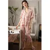 Herren-Nachtwäsche-Pyjama-Anzug für Damen, Sommer, Baumwolle, dünne Kurzarm-Hosen, lose Plus-Size-Haustuch-Set, zweiteilige weibliche Pyjamas für Mädchen