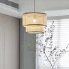 펜던트 램프 LED 아트 샹들리에 램프 라이트 룸 장식 중국 스타일 핸드 메이크 등나무 대나무 교수형 로프트 생활 홈 카페 레스토랑