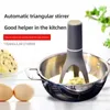 Egg Tools Stirrer Triangle Mixing Automatic Electric Whisk Stir Kitchen Utensil Stick Soup Mixer Tool 230804