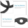 Collari per cani Tag Tag Id Silenziatori Personalizzati Animali domestici Dogtag Catene Protezioni Copertine Silenzioso Silicone Rabbia Spot Cani Gomma