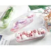 Emballage cadeau 5/10 pièces en plastique transparent pâtisserie biscuits boîte à gâteau fête boutique emballage alimentaire Dessert support boîtes salade de fruits