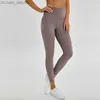 Women's Pants Capris Lycra fabric Solid Color Women pants High Waist Sports Gym Wear Leggings Elastic Fitness Lady Outdoor Sports Trousers lu Z230809