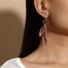 Hoop Earrings Bohemian Creative Tassel Ear Accessories Feather Women's Studs