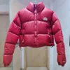 Designer recortado jaqueta para mulheres leve puffer inverno moda magro estilo espartilho casacos