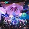 Sayok gigante inflável flor cabide decorativo modelo de flor inflável com controle remoto para decoração de atividade de barra de teto