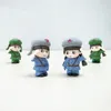 DIY Couples Fairy Garden Decoration Resin Miniatures Terrarium Leifeng Chinese Soldier Couples Figurines Micro Landscape