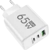 65W GaN USB Ladegerät Typ C Ladegerät Adapter PD Ladegerät Für Xiaomi Samsung Quick Charge 3,0 Schnelle Telefon Ladegerät