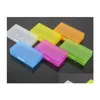 صناديق تخزين البطارية محمولة مربع الحمل العلبة أكريليك ملونة السلامة البلاستيكية و 16340 بطارية 6 تسليم قطرة تسليم إلكترونية dhbo1