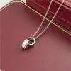 Metall lyxhalsband kärleksdesigner halsband alla hjärtans dag gåva mode trendig juveler för kvinnor estetiska kedjor pläterade silver hip hop män smycken delikatq1