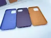 Étuis de téléphone portable Étuis en cuir pour iPhone 15 14 13 Pro Max 12 ProMax Magnet Case pour Mag Safe Cover sans fil Charge Drop Protect Covers O6NX