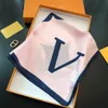Tasarımcı Mektubu Baskılı İpek Eşarp Kadın Kafa Bandı Moda Uzun saplı Torba Eşarp Paris Omuz Taşıma Bagaj Kafa Bandı