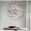 Chandeliers Lights LED Pendant Lamp Lighting Modern Retro Crystal Rustic Black Ceiling Lustre Living Room Bedroom